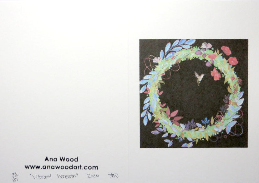 Greeting Card (Vibrant Wreath)