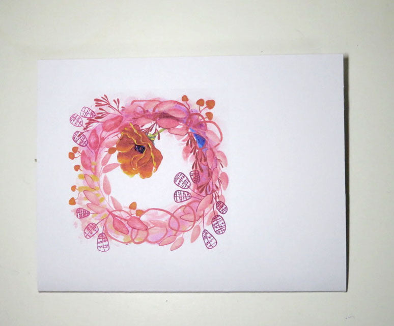 Greeting Card (Poppy Wreath)